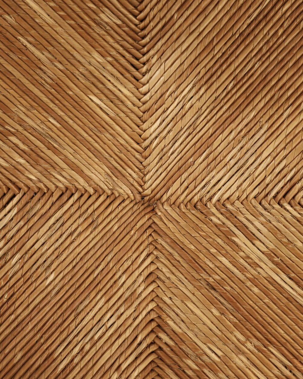Chaises en hêtre et paille, France, 1960&rsquo;s