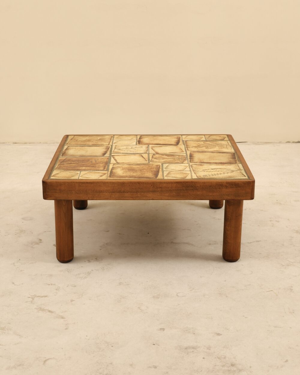 Table carrée en céramique, France, 1970&rsquo;s